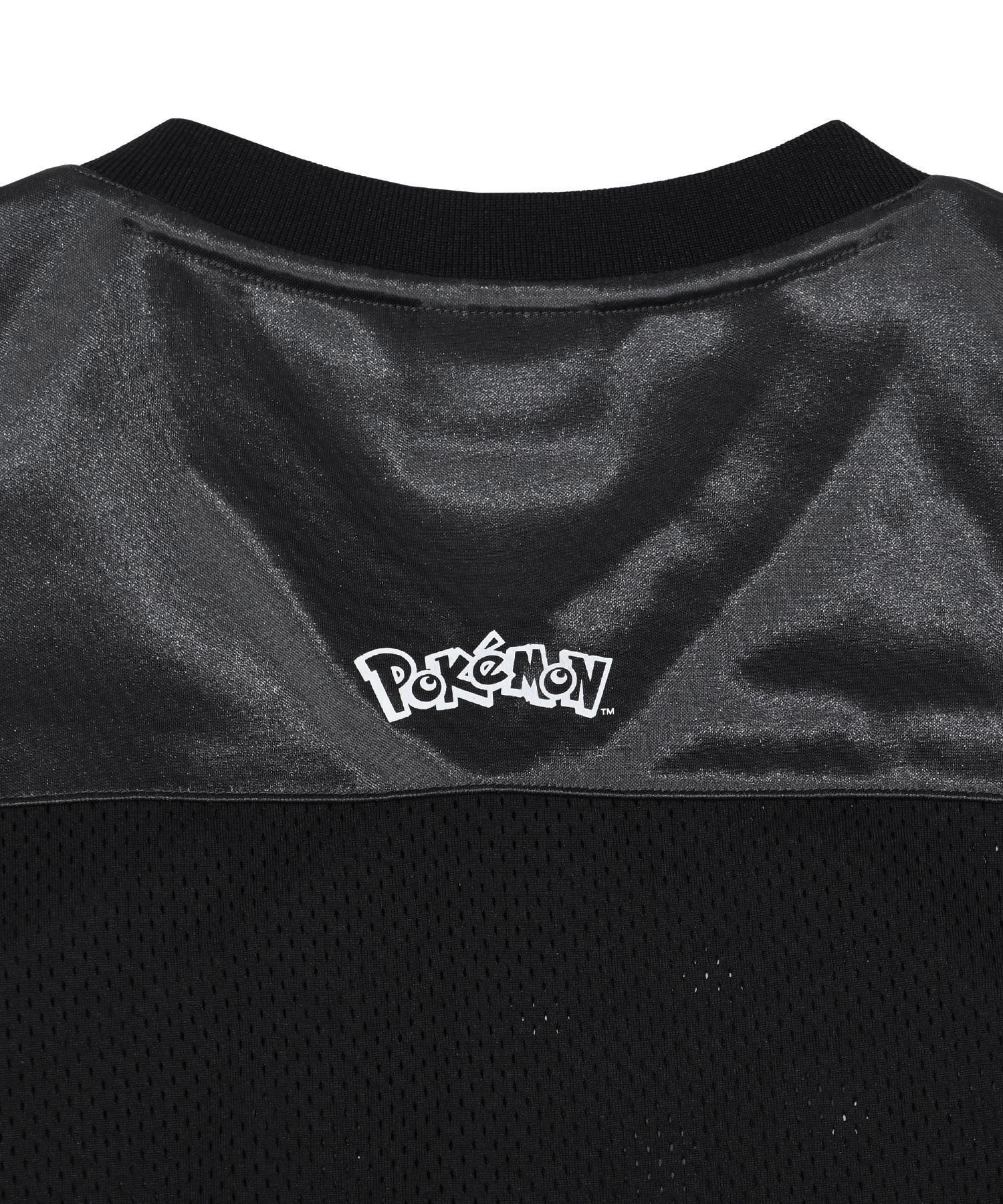 MUSINSA | PHYPS Pokemon Star Tail Mesh Short Sleeve_Black