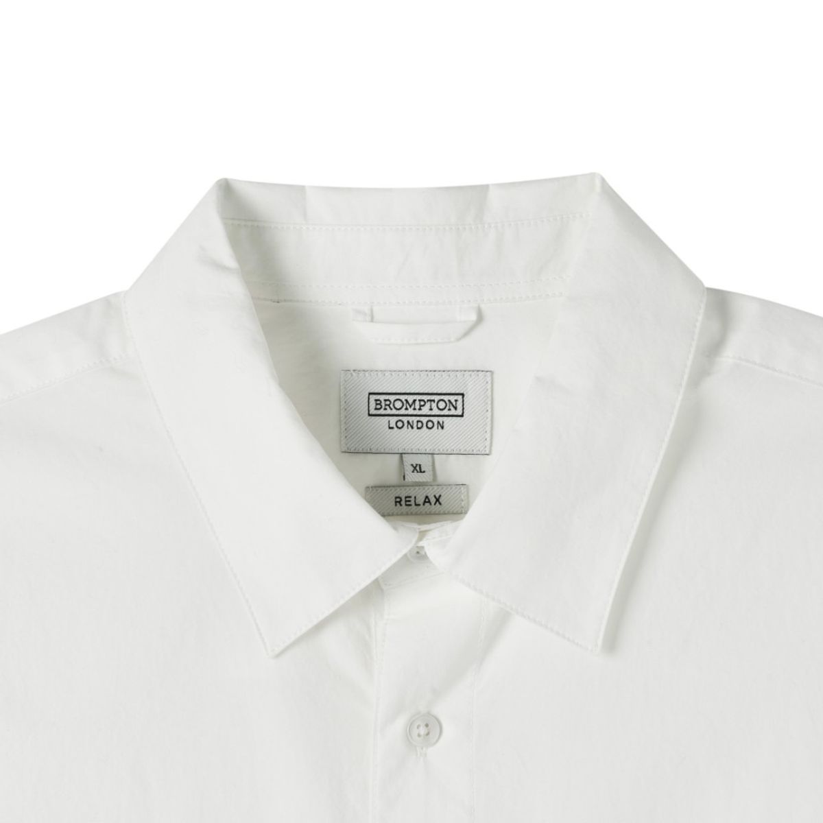 브롬톤 런던(BROMPTON LONDON) BIOWASHED HALF SLEEVE SHIRT - WHITE (P252MSH433)
