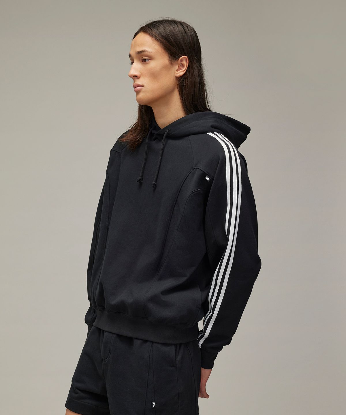 와이쓰리(Y-3) (U) 후디 블랙 U CUTLINE HOODI BLACK