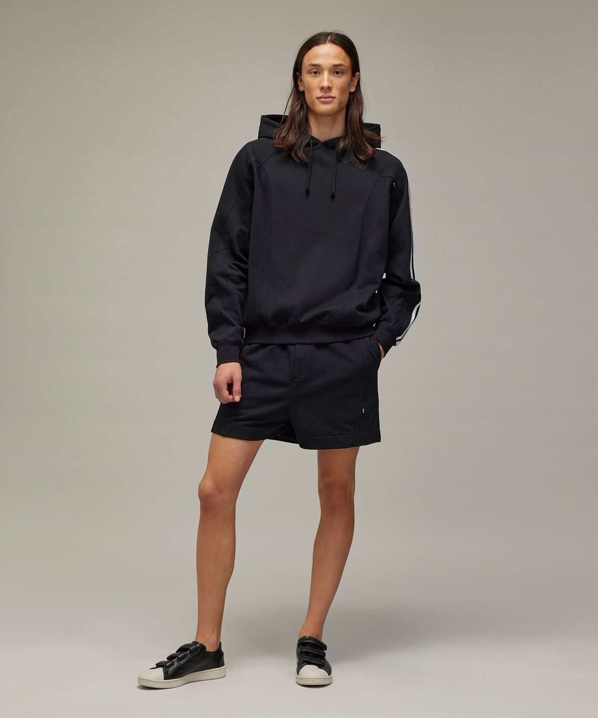 와이쓰리(Y-3) (U) 후디 블랙 U CUTLINE HOODI BLACK