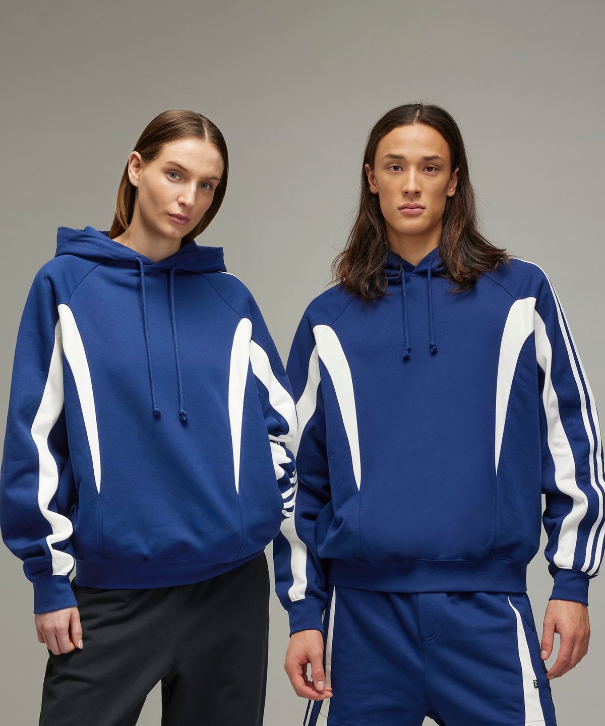 와이쓰리(Y-3) (U) 후디 다크 블루 U CUTLINE HOODI DARK BLUE
