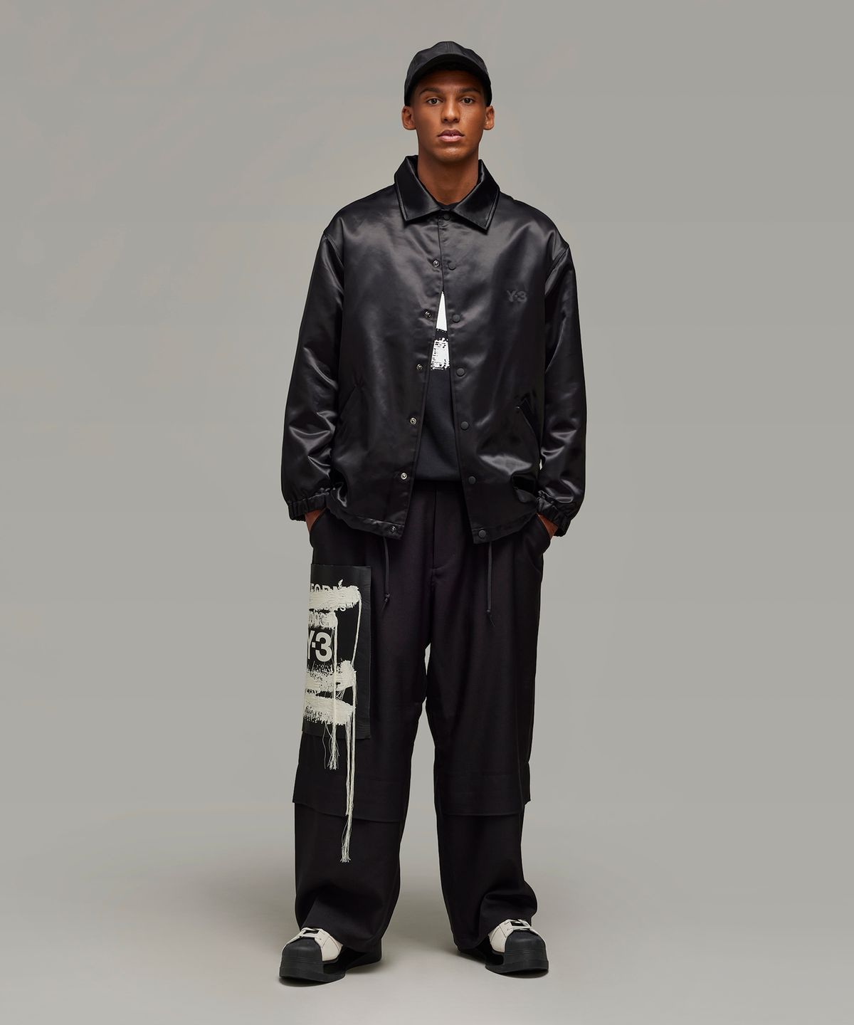 와이쓰리(Y-3) (U) GFX 코치 자켓 블랙 U GFX COACH JKT BLACK