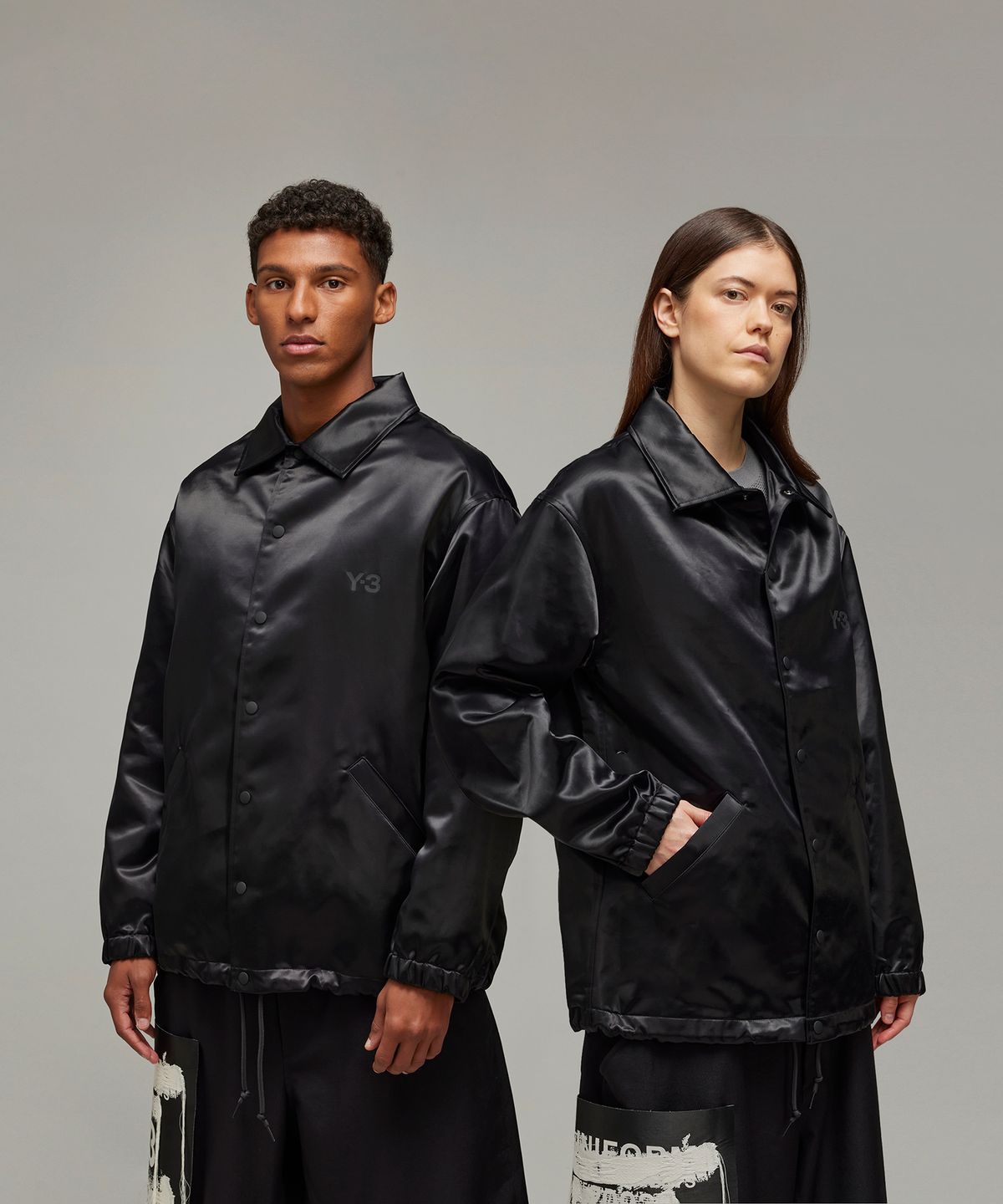 와이쓰리(Y-3) (U) GFX 코치 자켓 블랙 U GFX COACH JKT BLACK