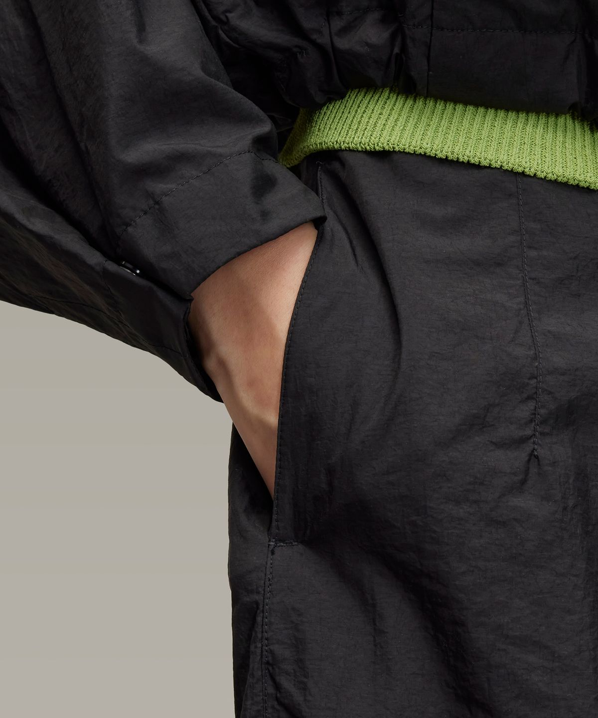 와이쓰리(Y-3) (W) 유라이트 나일론 팬츠 블랙 W ULITE NYL PNT BLACK