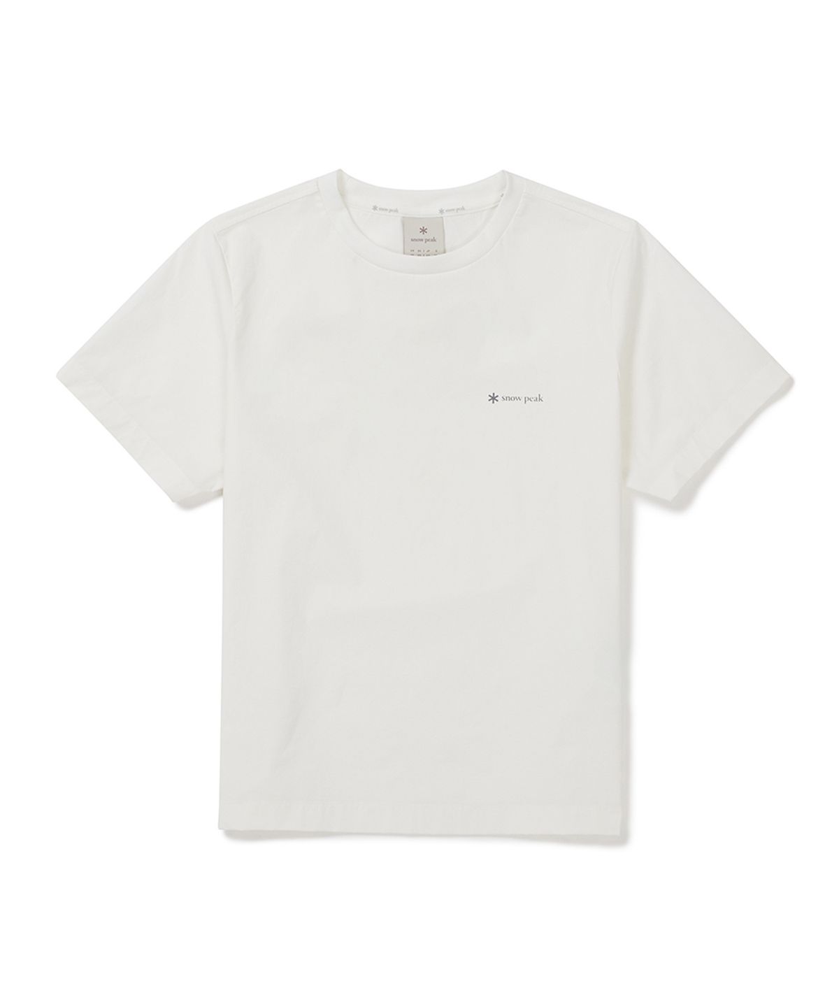 스노우피크 어패럴(SNOWPEAK APPAREL) 씬테크 여성 베이직 반팔 티셔츠 (S25MWSTS33) Off White