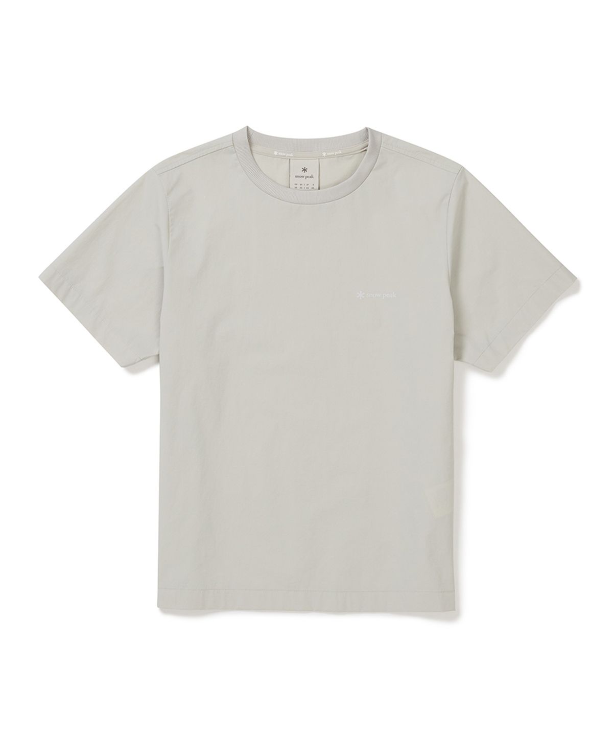 스노우피크 어패럴(SNOWPEAK APPAREL) 씬테크 여성 베이직 반팔 티셔츠 (S25MWSTS33) Light Beige