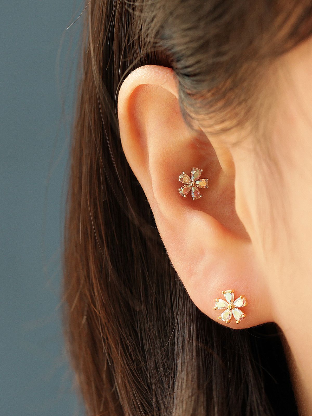 미니멀피어싱(MINIMALPIERCING) 오로라 코스모스 써지컬 라블렛 피어싱