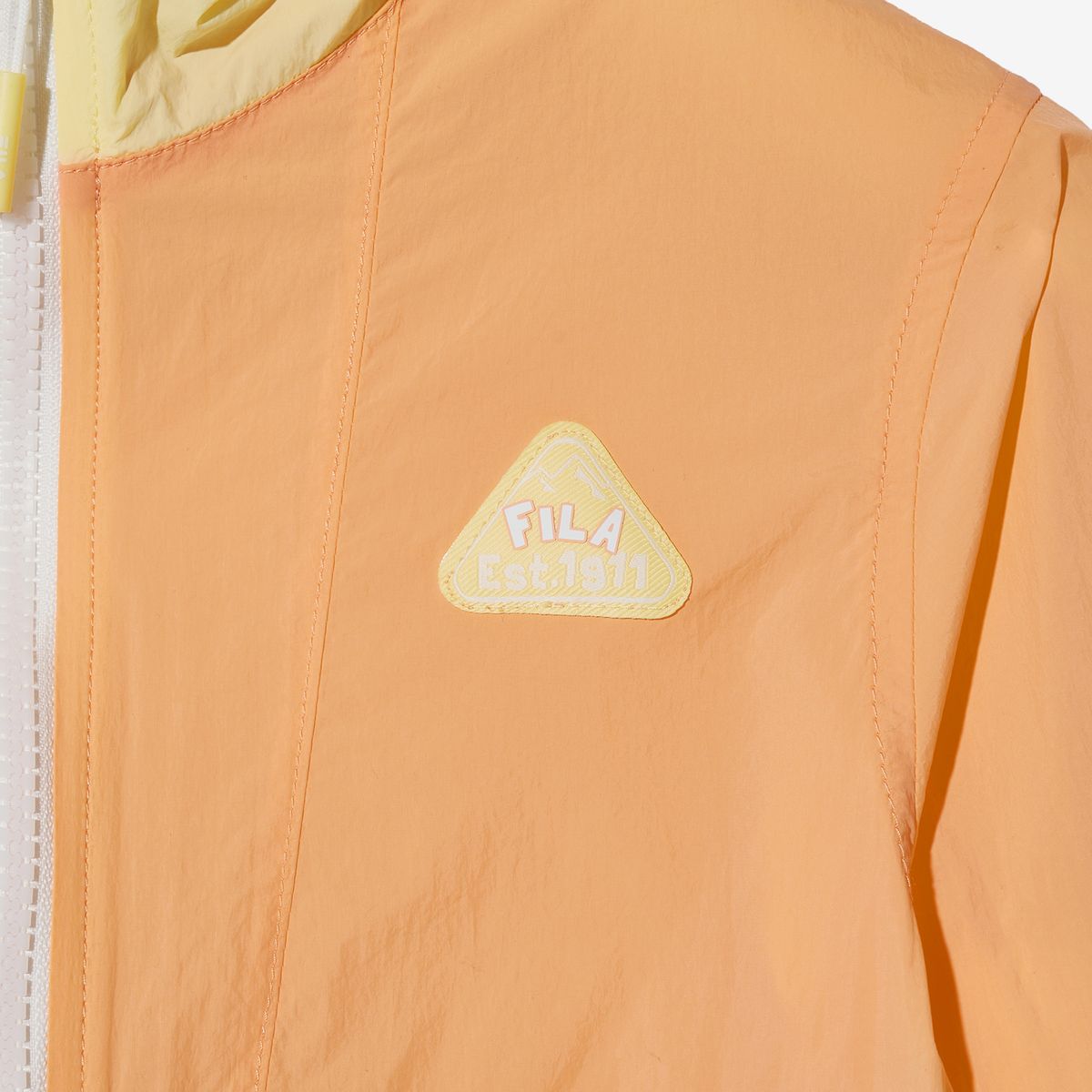 휠라 키즈(FILA KIDS) Travel club 컬러블럭 바람막이(FK2JKH2403XPOR)
