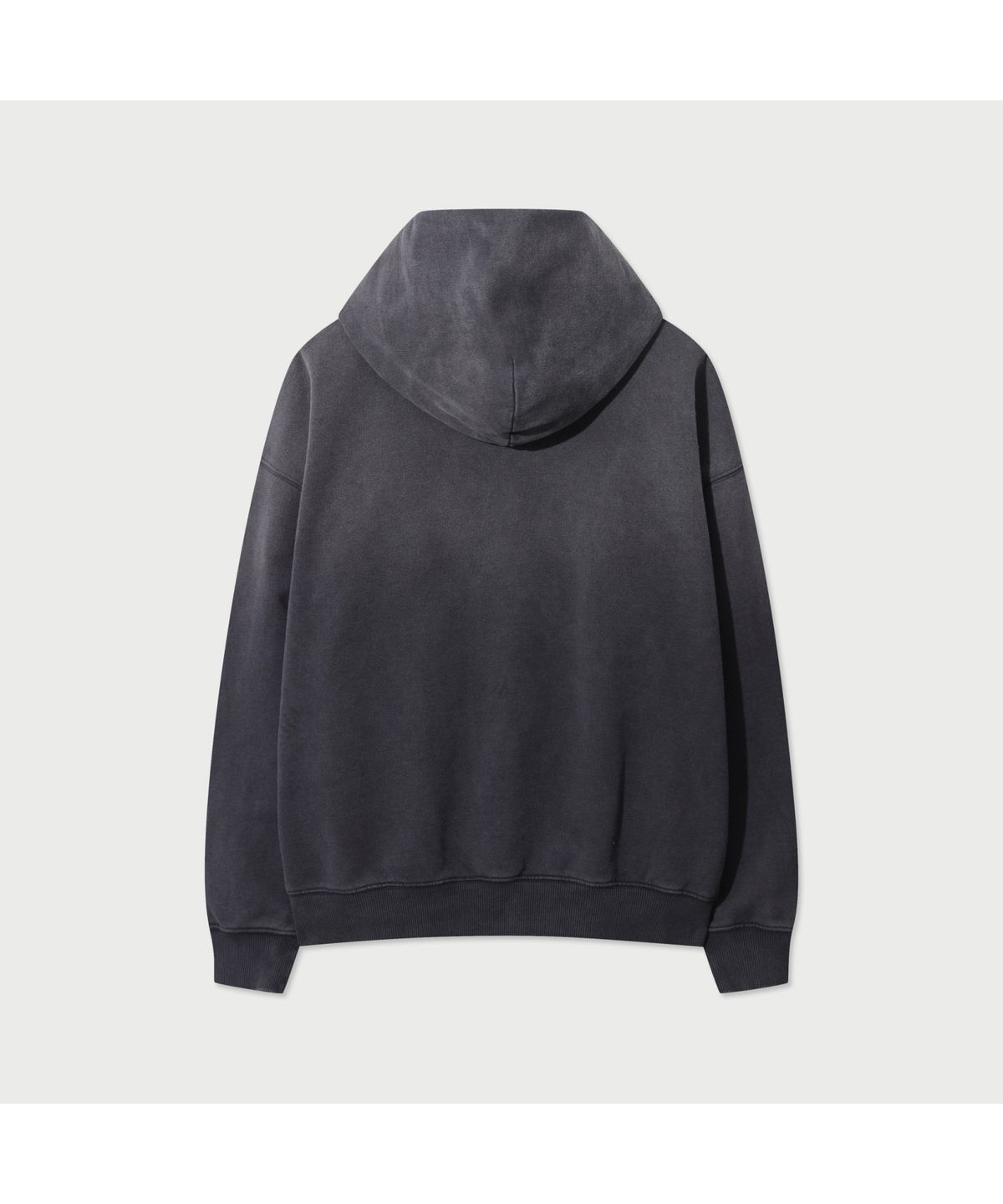 이로(IRO) BRUME 가먼트다잉 크랙로고 후드 티셔츠 - DARK GREY