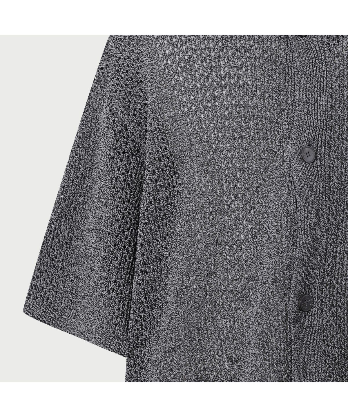 이로(IRO) Ember 반팔 카라 가디건 - BLACK