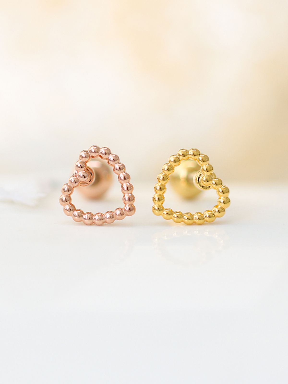 미니멀피어싱(MINIMALPIERCING) 하트 볼 써지컬 라블렛 피어싱 S,M
