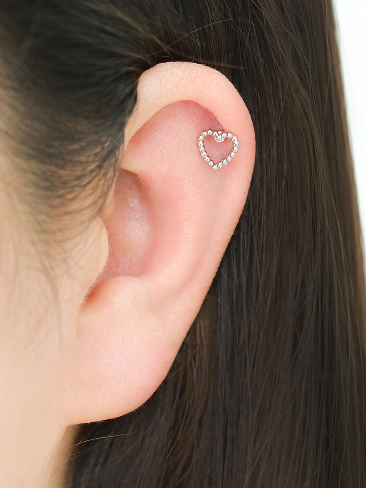 미니멀피어싱(MINIMALPIERCING) 하트 볼 써지컬 라블렛 피어싱 S,M