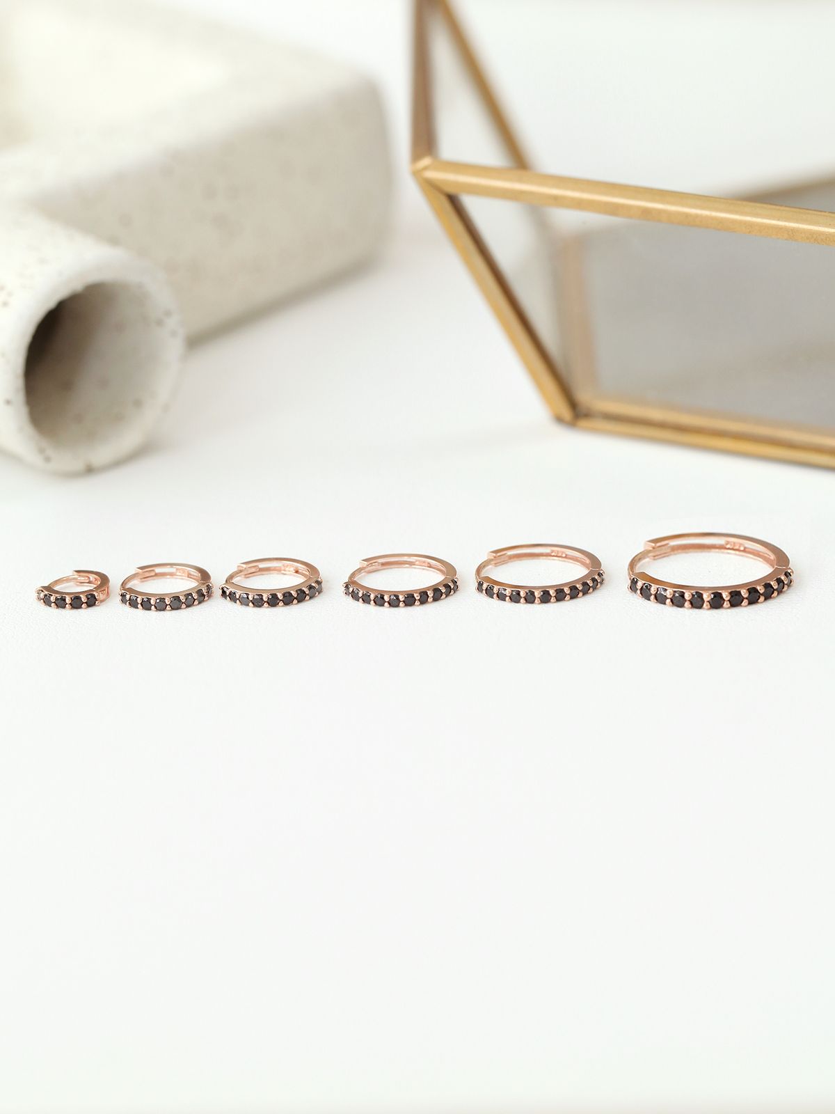 미니멀피어싱(MINIMALPIERCING) 14K 큐빅 링귀걸이 이너컨츠 링피어싱