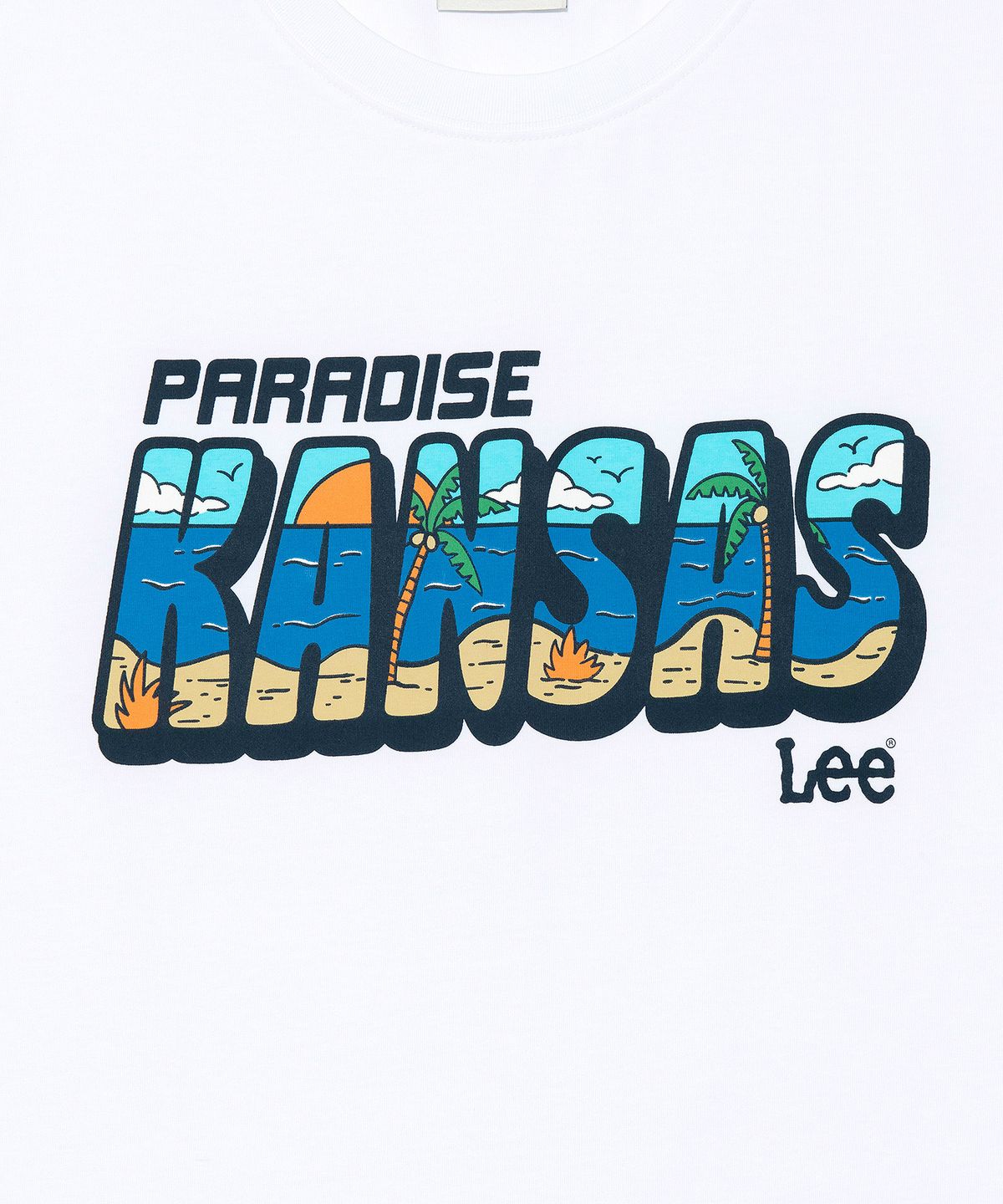 리(LEE) 캔자스 슬리브리스 화이트