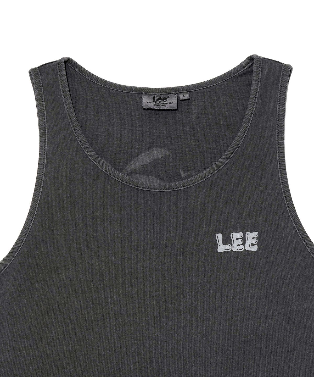 리(LEE) 리 서핑 그래픽 슬리브리스 차콜