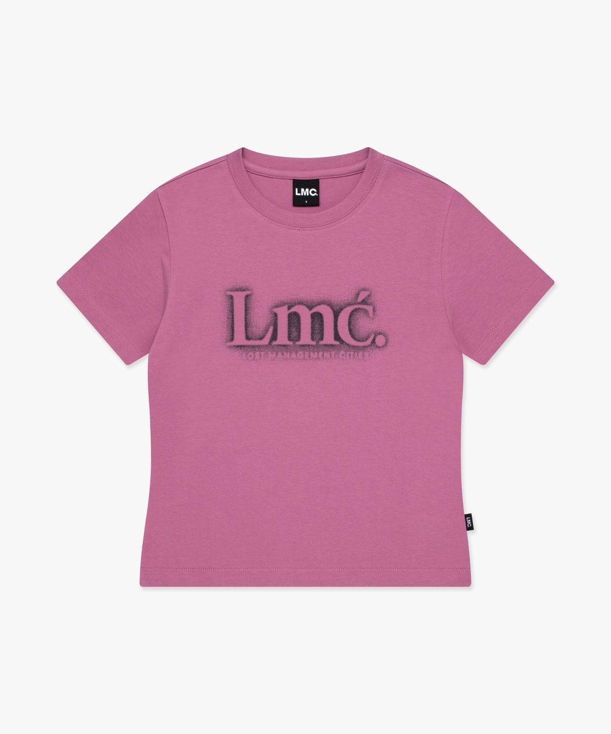 엘엠씨(LMC) WM NEW CLASSIC LOGO CROPPED TEE dark pink