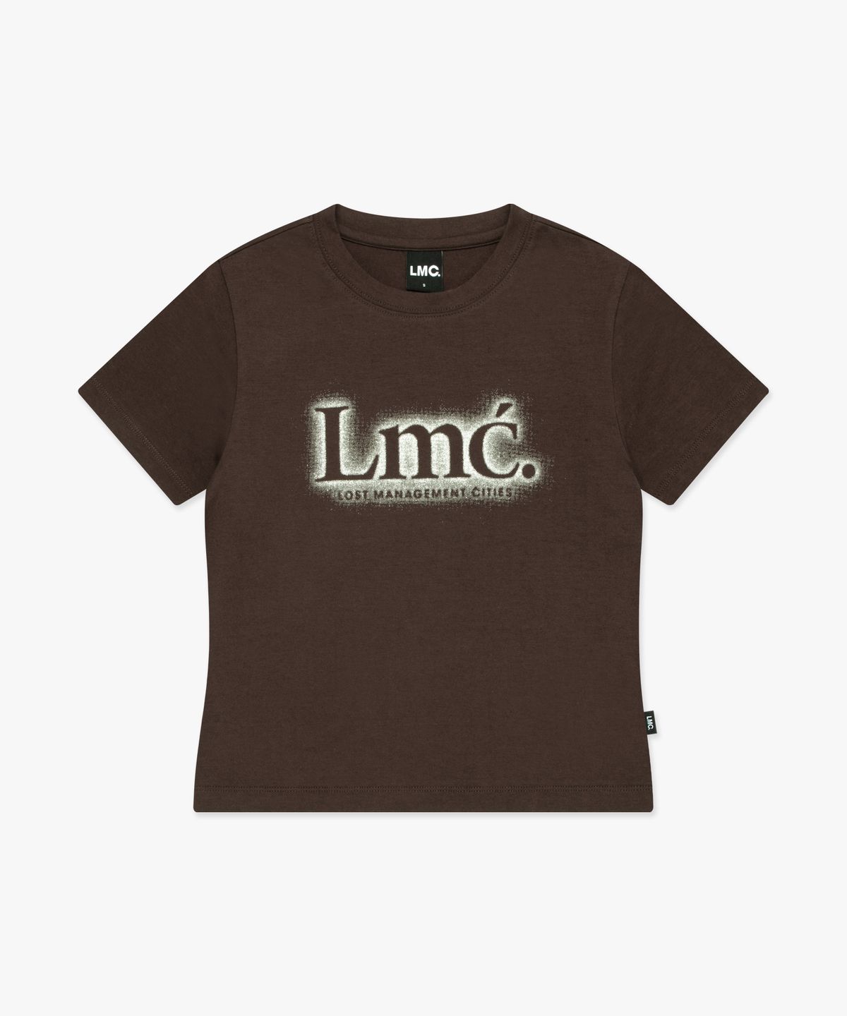 엘엠씨(LMC) WM NEW CLASSIC LOGO CROPPED TEE brown