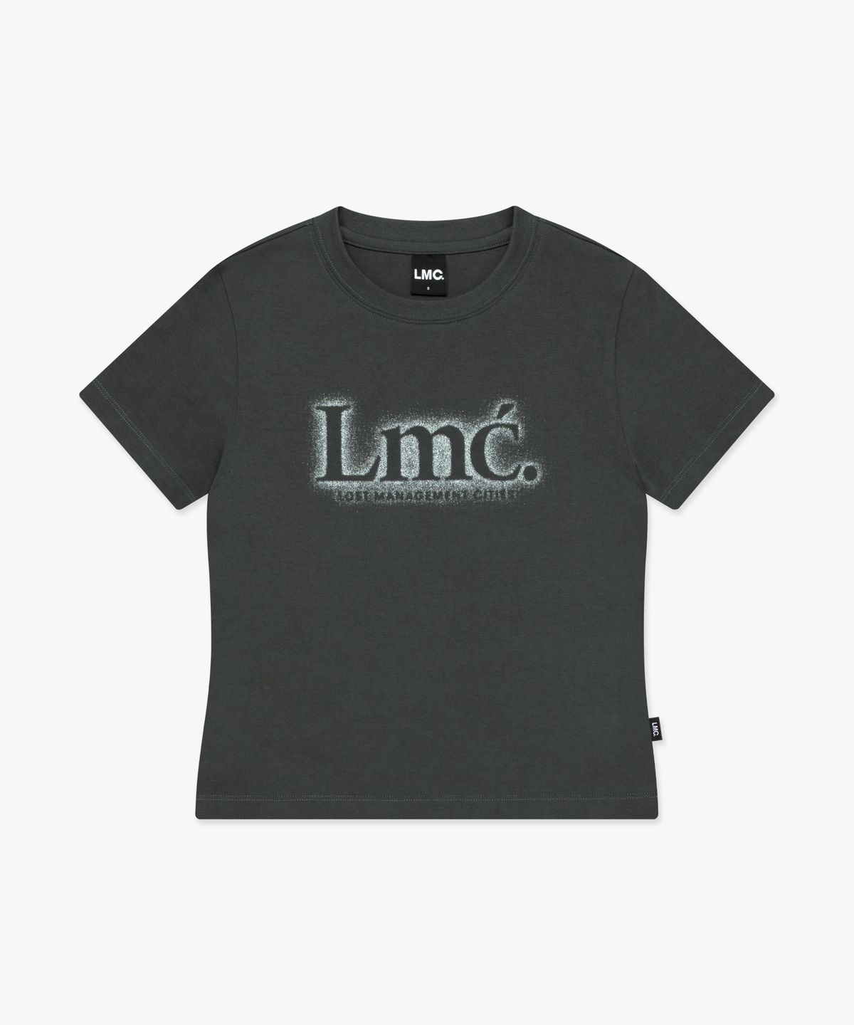 엘엠씨(LMC) WM NEW CLASSIC LOGO CROPPED TEE charcoal