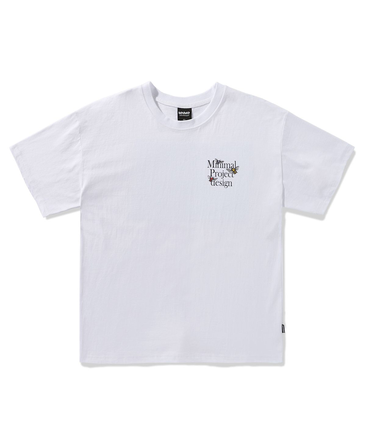 미니멀프로젝트(MINIMALPROJECT) 헬베티카 피그먼트 반팔티셔츠 MST165 [WHITE]