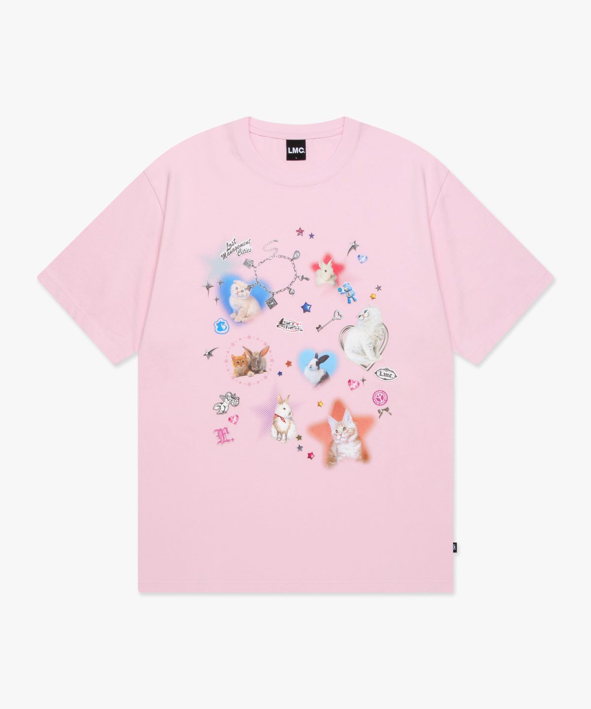 엘엠씨(LMC) WM STICKER PACK TEE light pink
