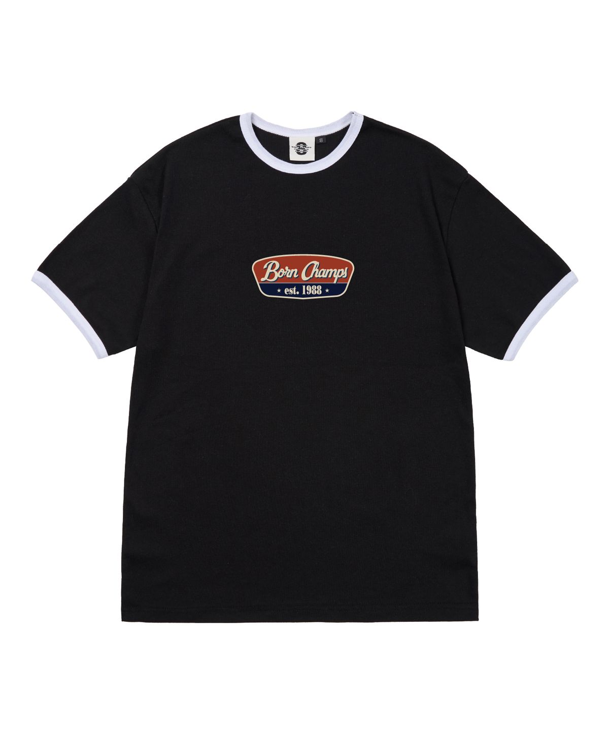 본챔스(BORN CHAMPS) [4 COLORS] 88 ORIGINALS 여성 후라이스 링거 반팔티셔츠 B25ST62