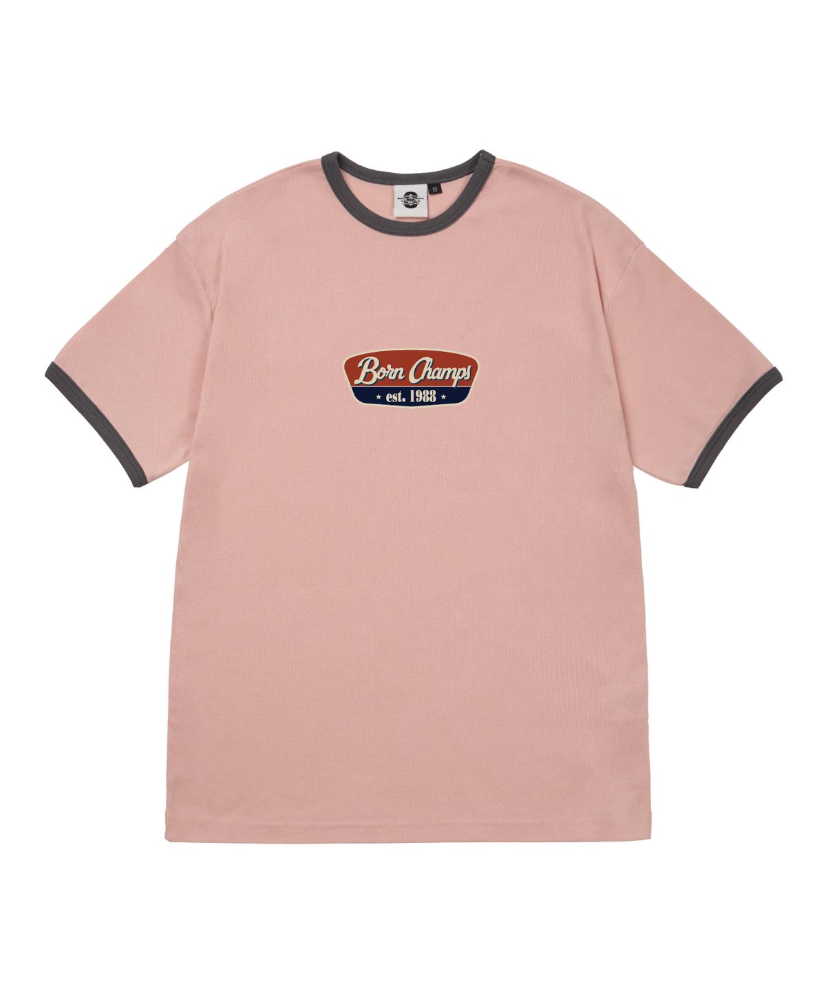 본챔스(BORN CHAMPS) [4 COLORS] 88 ORIGINALS 여성 후라이스 링거 반팔티셔츠 B25ST62