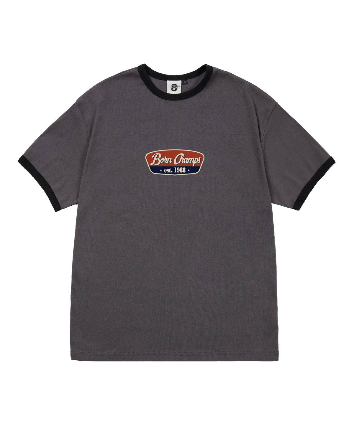 본챔스(BORN CHAMPS) [4 COLORS] 88 ORIGINALS 여성 후라이스 링거 반팔티셔츠 B25ST62