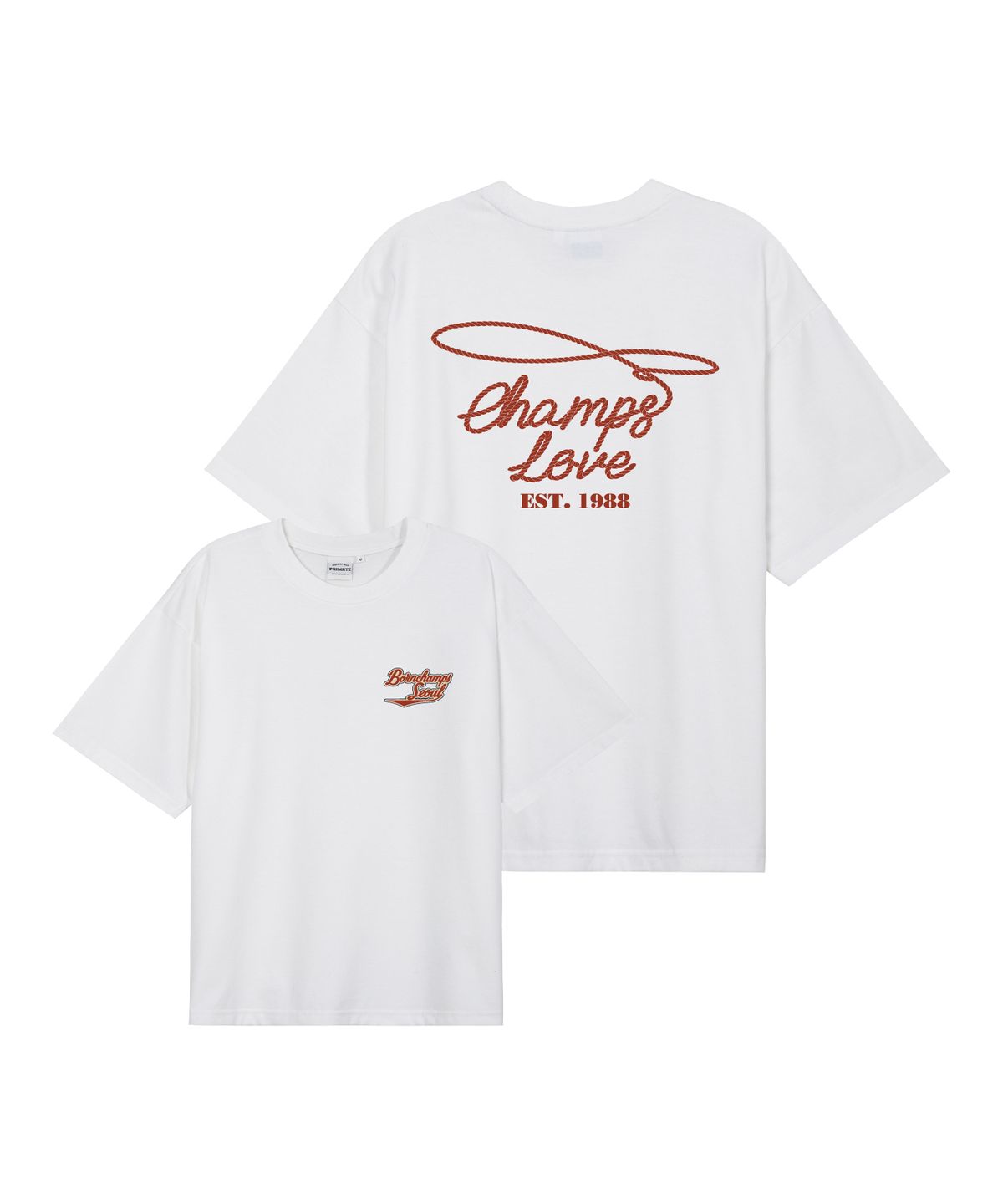 본챔스(BORN CHAMPS) [4 COLORS] WESTERN L&S 오버핏 반팔티셔츠 B25ST65