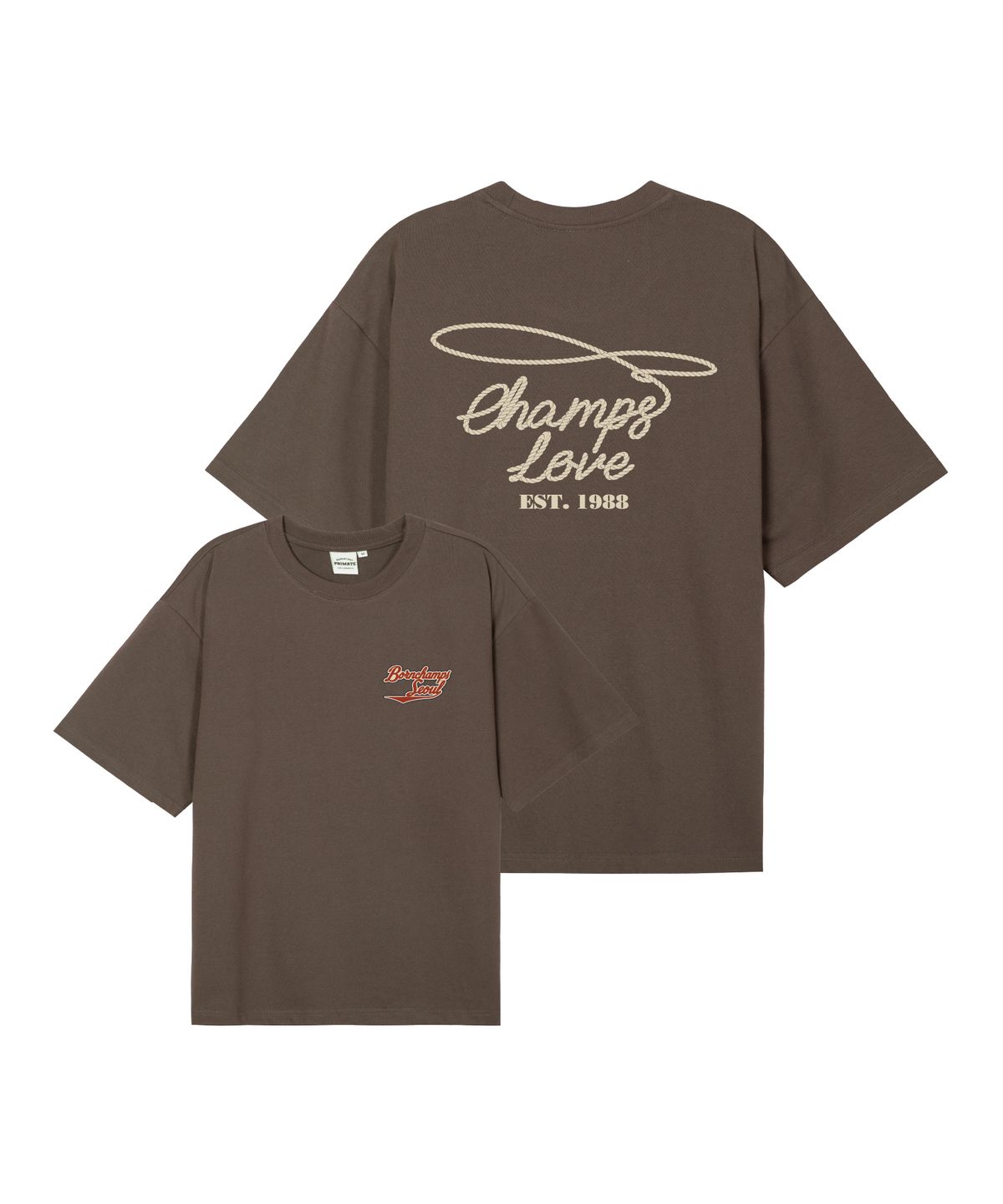 본챔스(BORN CHAMPS) [4 COLORS] WESTERN L&S 오버핏 반팔티셔츠 B25ST65