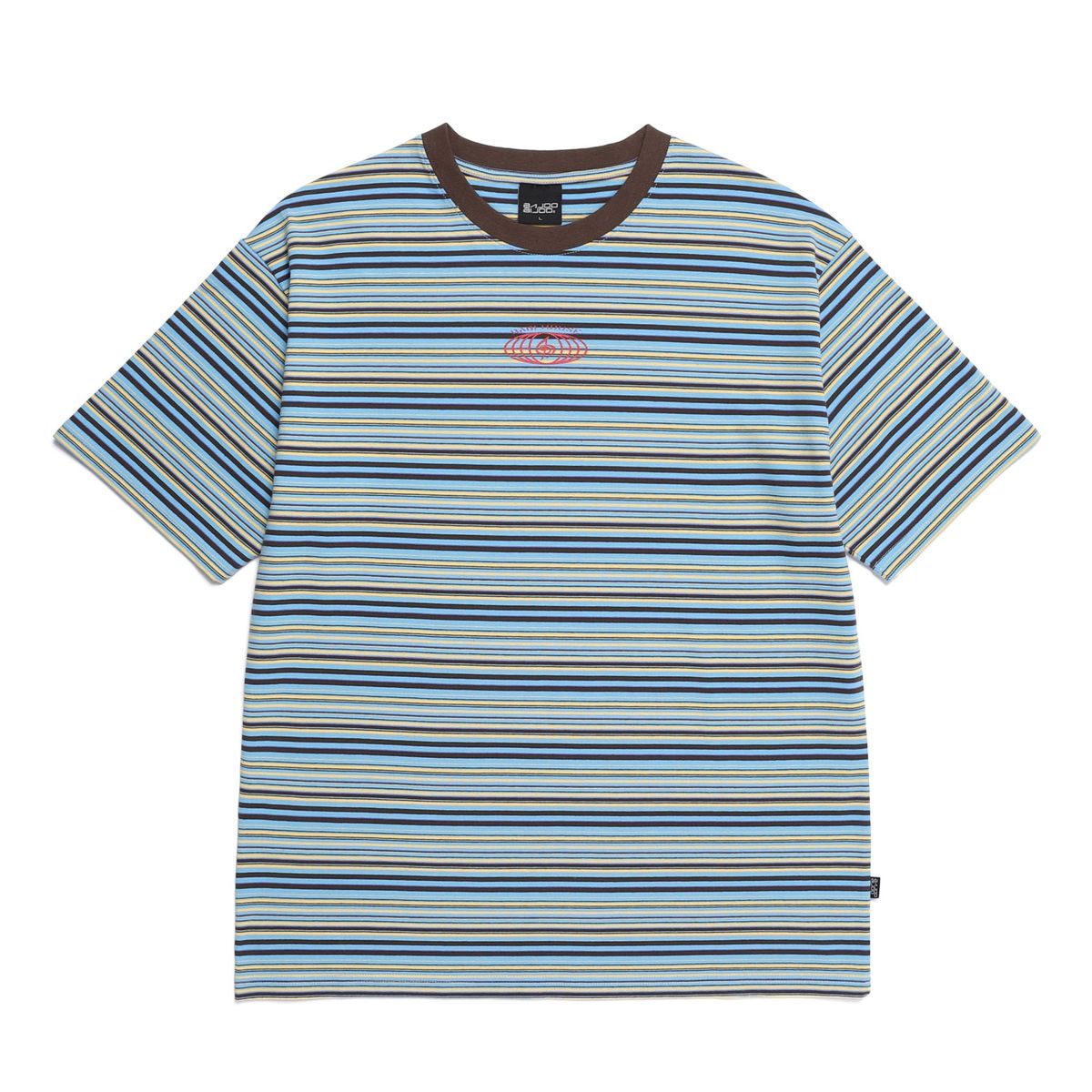 바쥬비쥬(BAJOO BIJOO) BABIHOUSE STRIPE T-SHIRT [SKY]