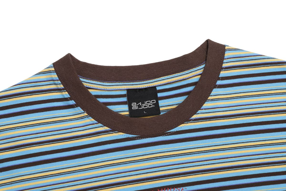 바쥬비쥬(BAJOO BIJOO) BABIHOUSE STRIPE T-SHIRT [SKY]