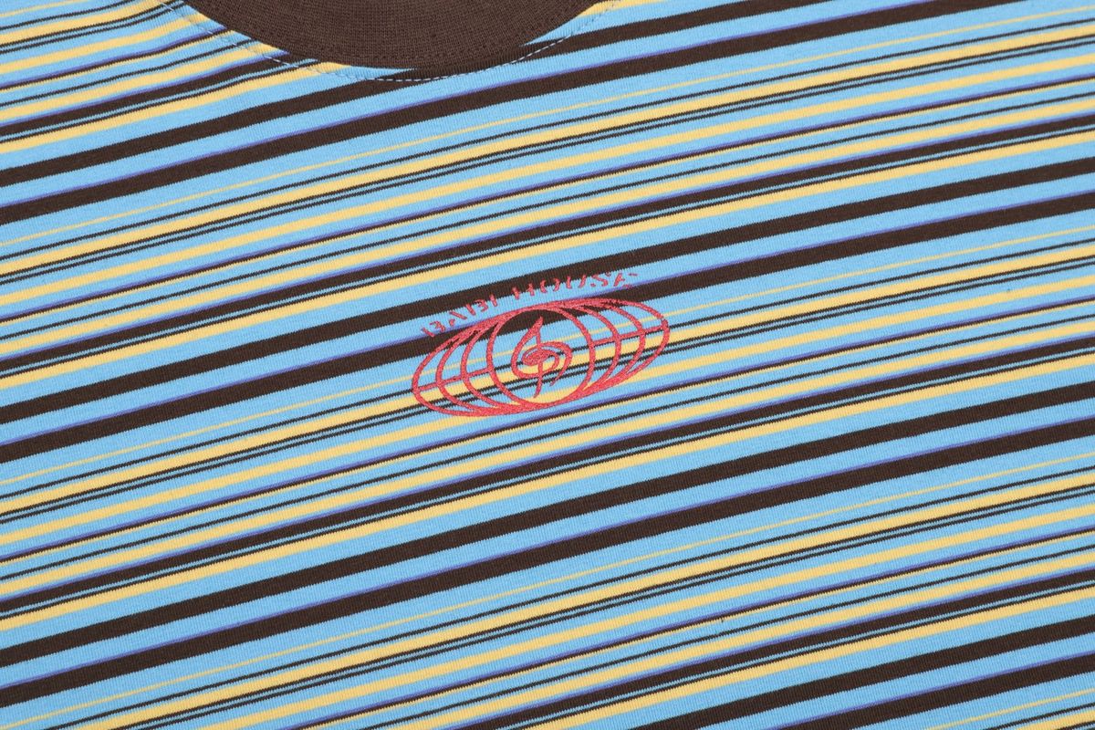 바쥬비쥬(BAJOO BIJOO) BABIHOUSE STRIPE T-SHIRT [SKY]