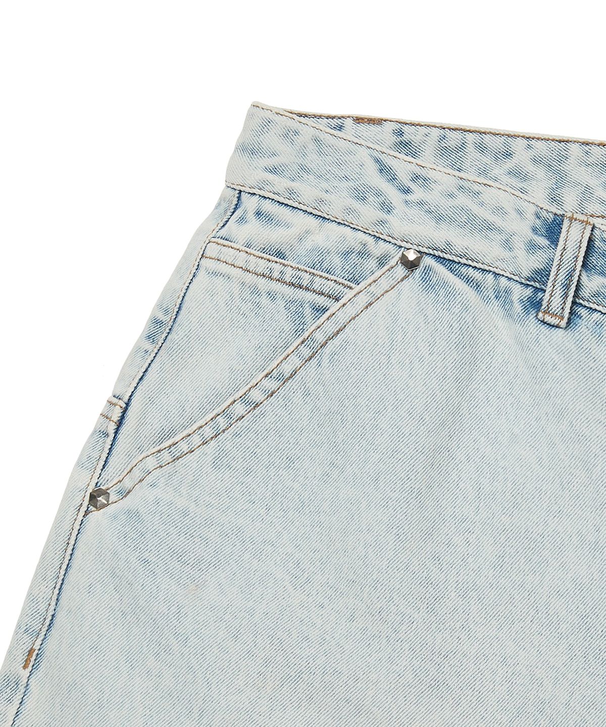 위캔더스(WKNDRS) COWBOY DENIM SHORTS (I.DENIM)
