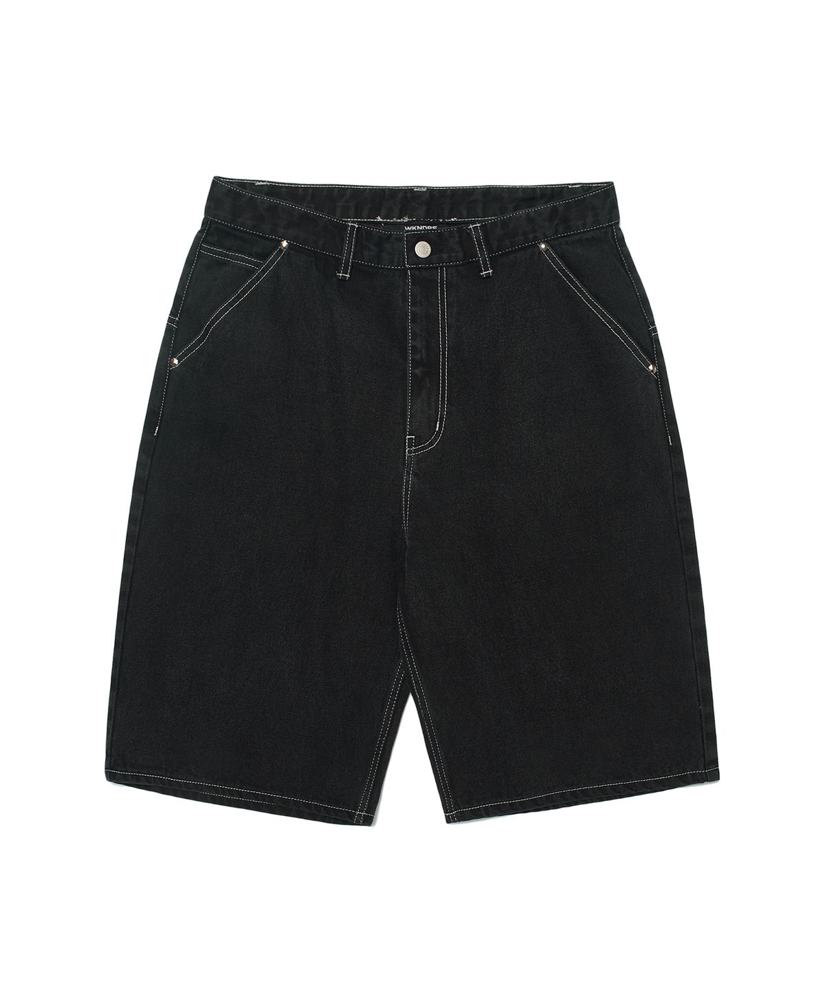 위캔더스(WKNDRS) COWBOY DENIM SHORTS (BLACK)