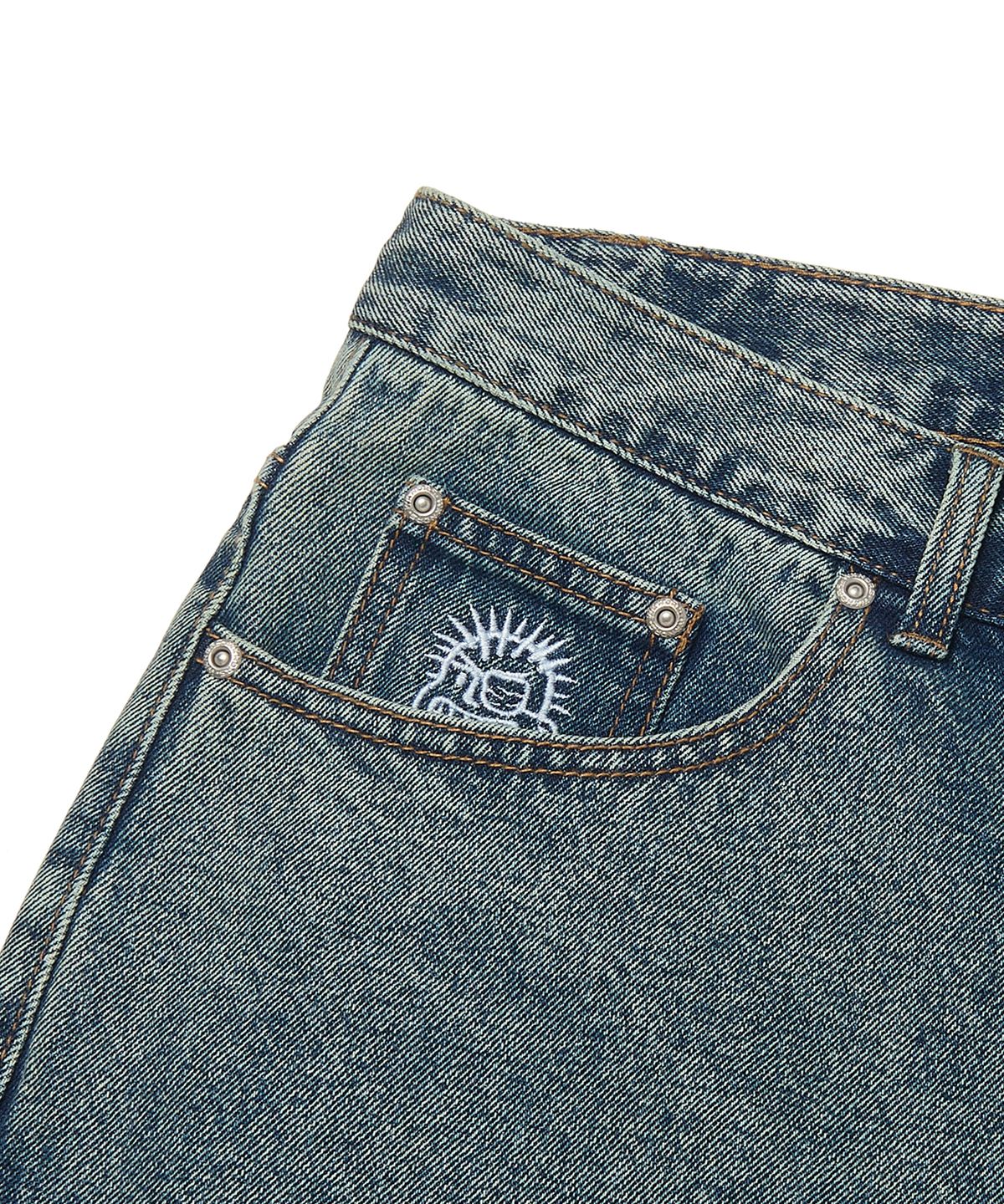 위캔더스(WKNDRS) PUNK DENIM SHORTS (DENIM)