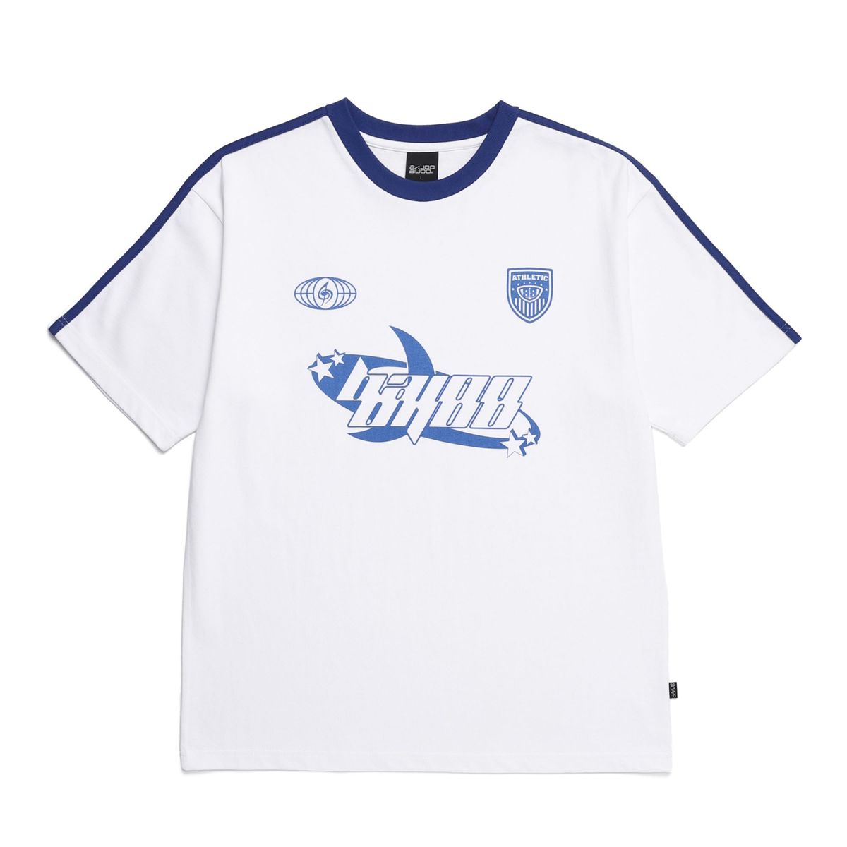 바쥬비쥬(BAJOO BIJOO) SPORTY JERSEY T-SHIRT [WHITE]