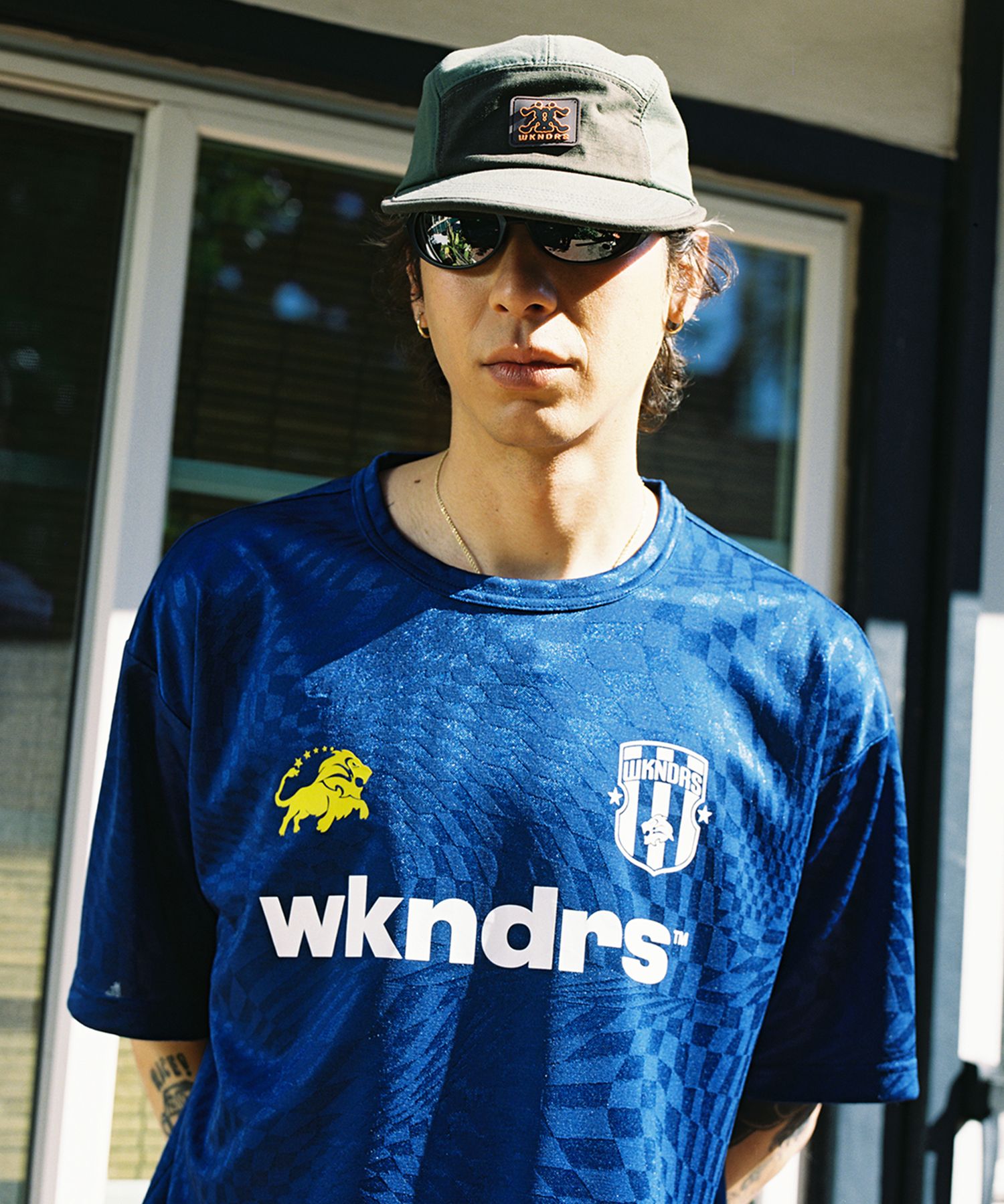 ◆WKNDRS KING SOCCER SS JERSEY/3色◆ MUSINSA公式 | WKNDRS KING SOCCER SS JERSEY (NAVY)