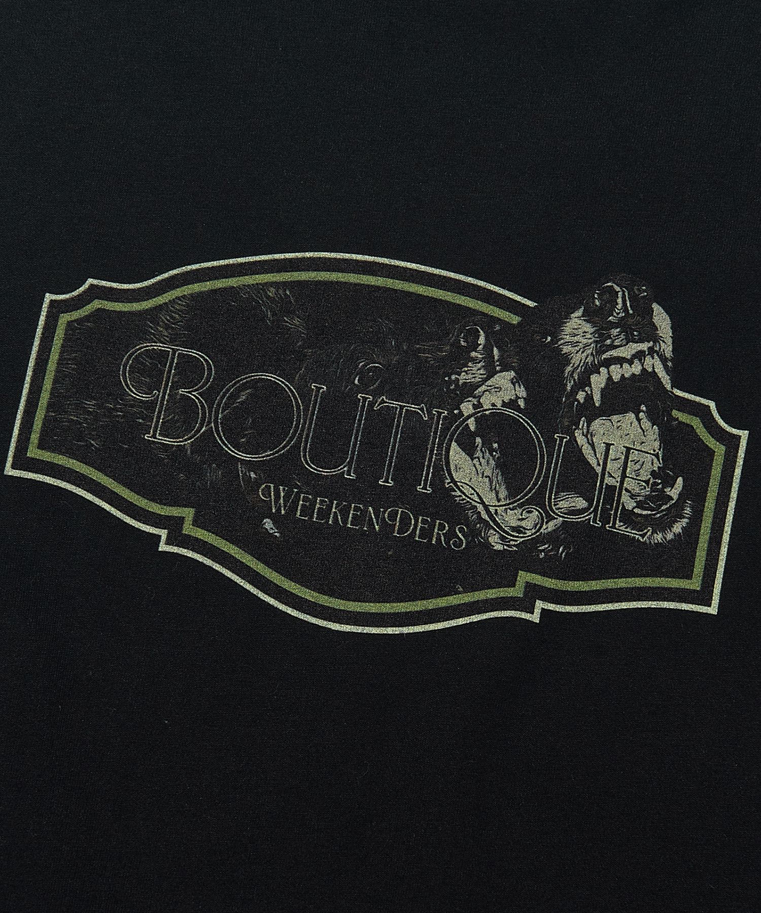 MUSINSA公式 | WKNDRS BOUTIQUE T-SHIRT (BLACK)