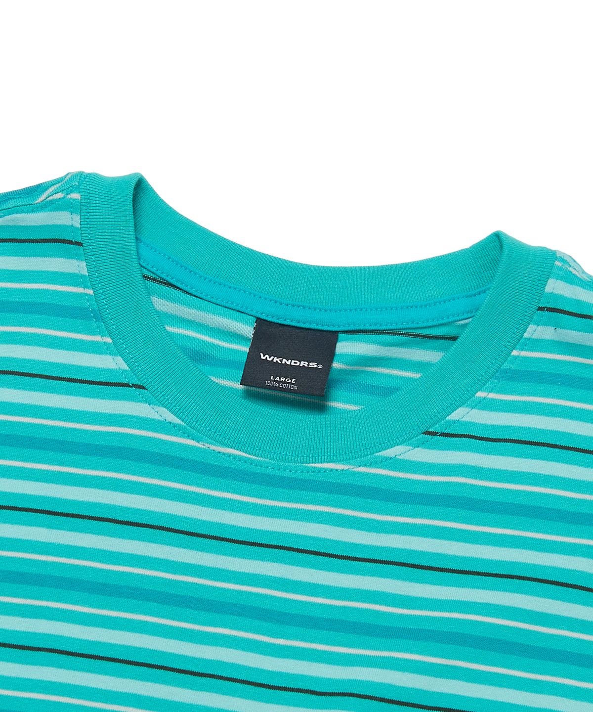 위캔더스(WKNDRS) STRIPED T-SHIRT (BLUE)