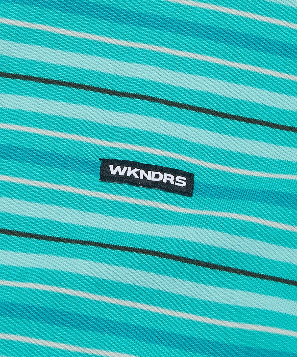 위캔더스(WKNDRS) STRIPED T-SHIRT (BLUE)