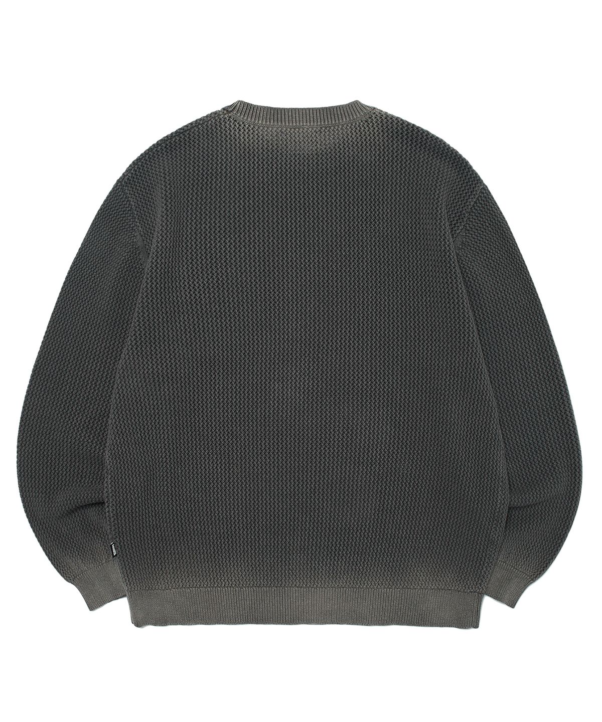 위캔더스(WKNDRS) SPRAY KNIT SWEATER (CHARCOAL)