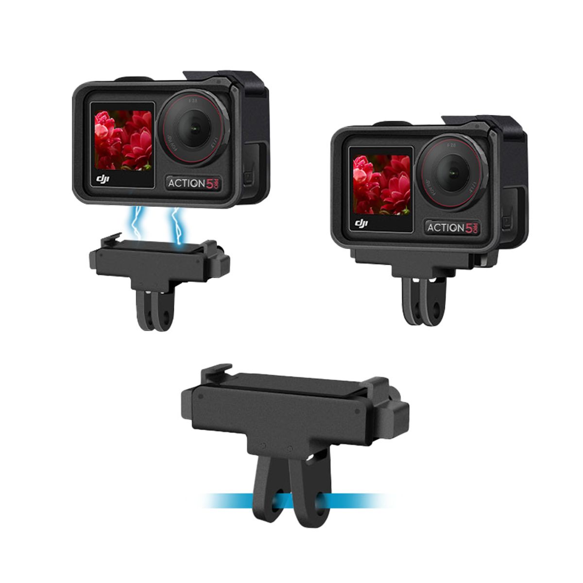벤토사(VENTOSA) DJI 오즈모 액션5 4 3 마그네틱 퀵 릴리스 마운트 어댑터