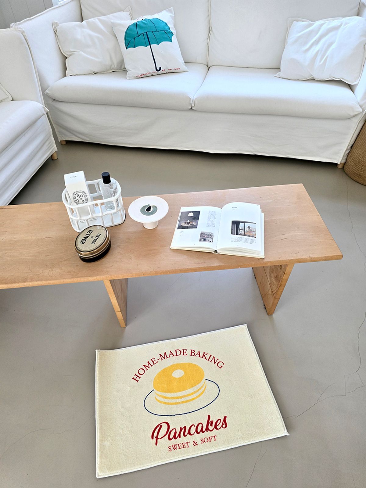 블랑쉬하우스(BLANCHE HOUSE) 블랑쉬 홈메이드 빨아쓰는 소프트 발자국 발매트