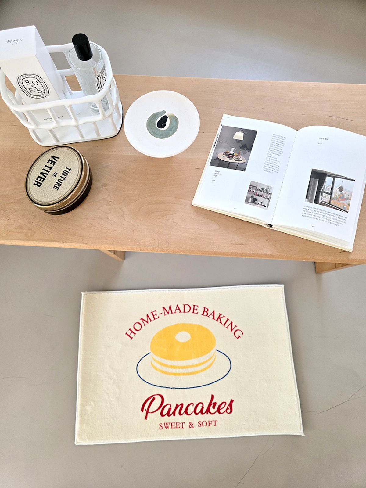 블랑쉬하우스(BLANCHE HOUSE) 블랑쉬 홈메이드 빨아쓰는 소프트 발자국 발매트