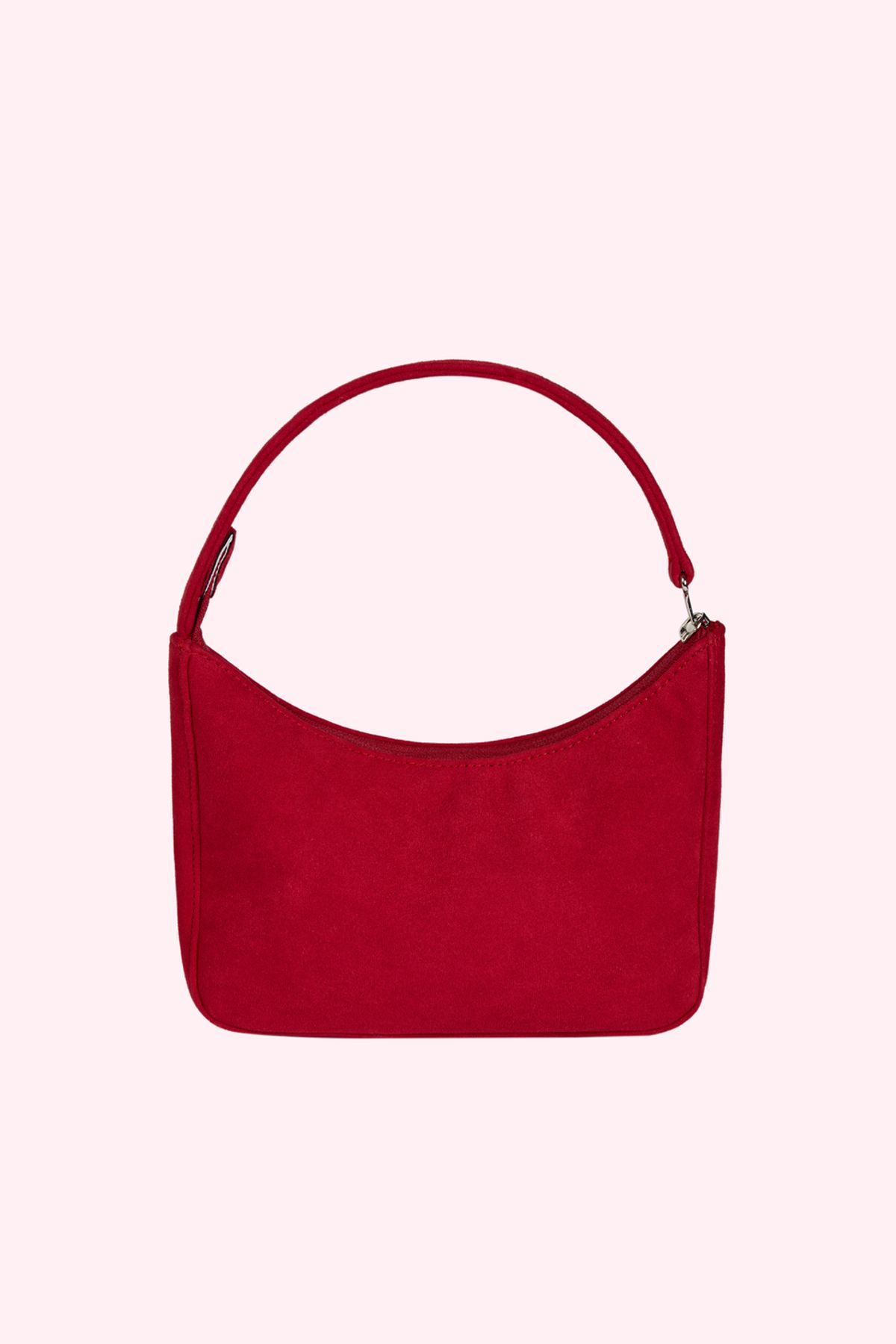 어텐즈(ATTENDS) Attends suede top handle bag (Red)