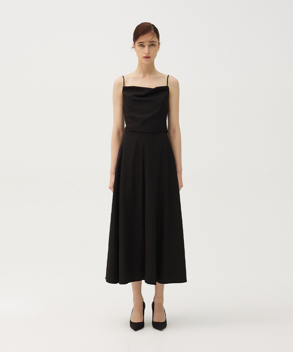 므아므(MMAM) Minimal flared skirt