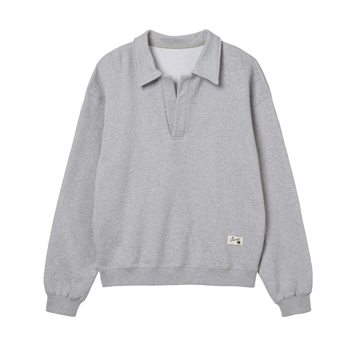 세비지(SAVAGE) Collar Sweatshirt - Grey