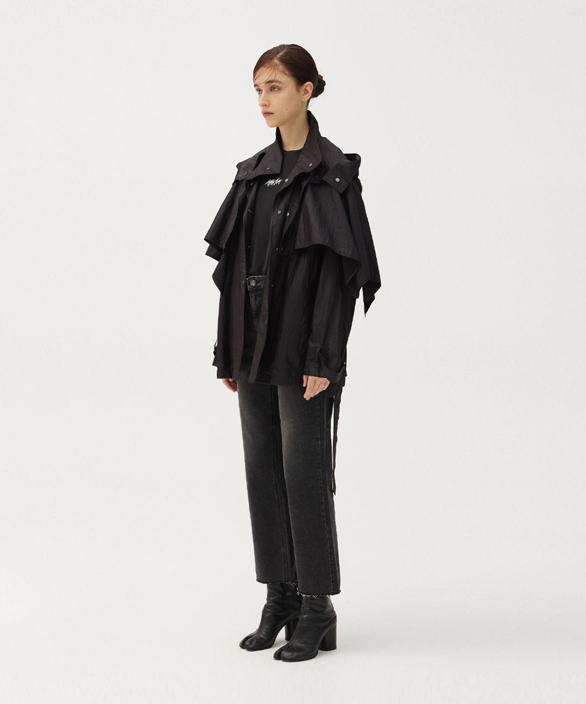 므아므(MMAM) Recycle pleated half coat
