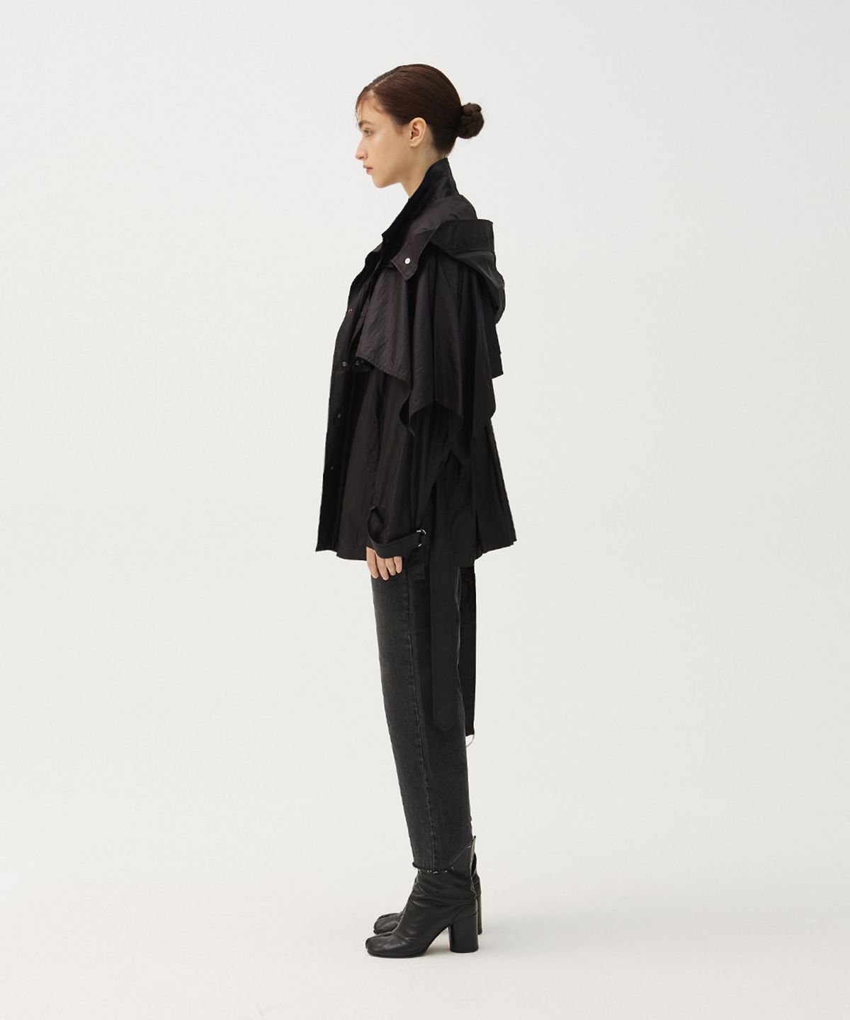 므아므(MMAM) Recycle pleated half coat