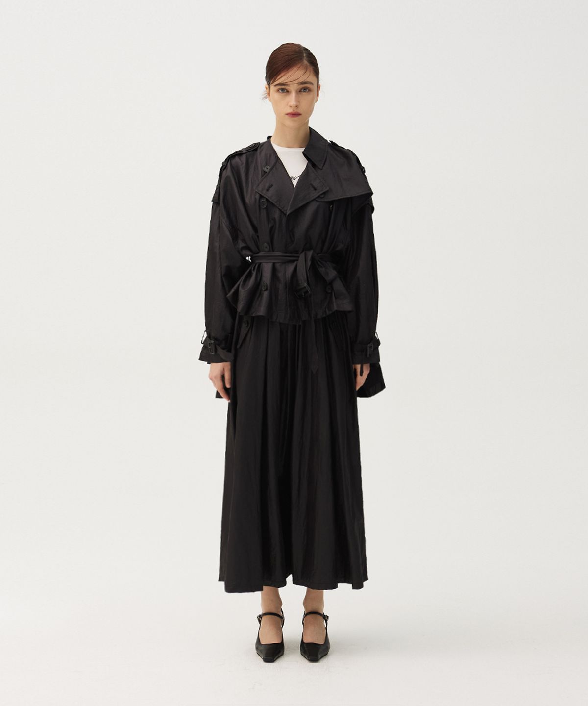 므아므(MMAM) Recycle half trench coat